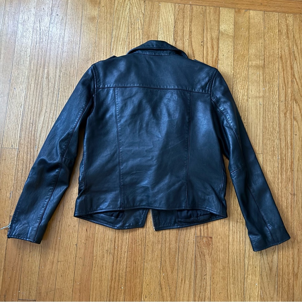 All Saints Balfern Leather Biker Jacket - Picture 5 of 10